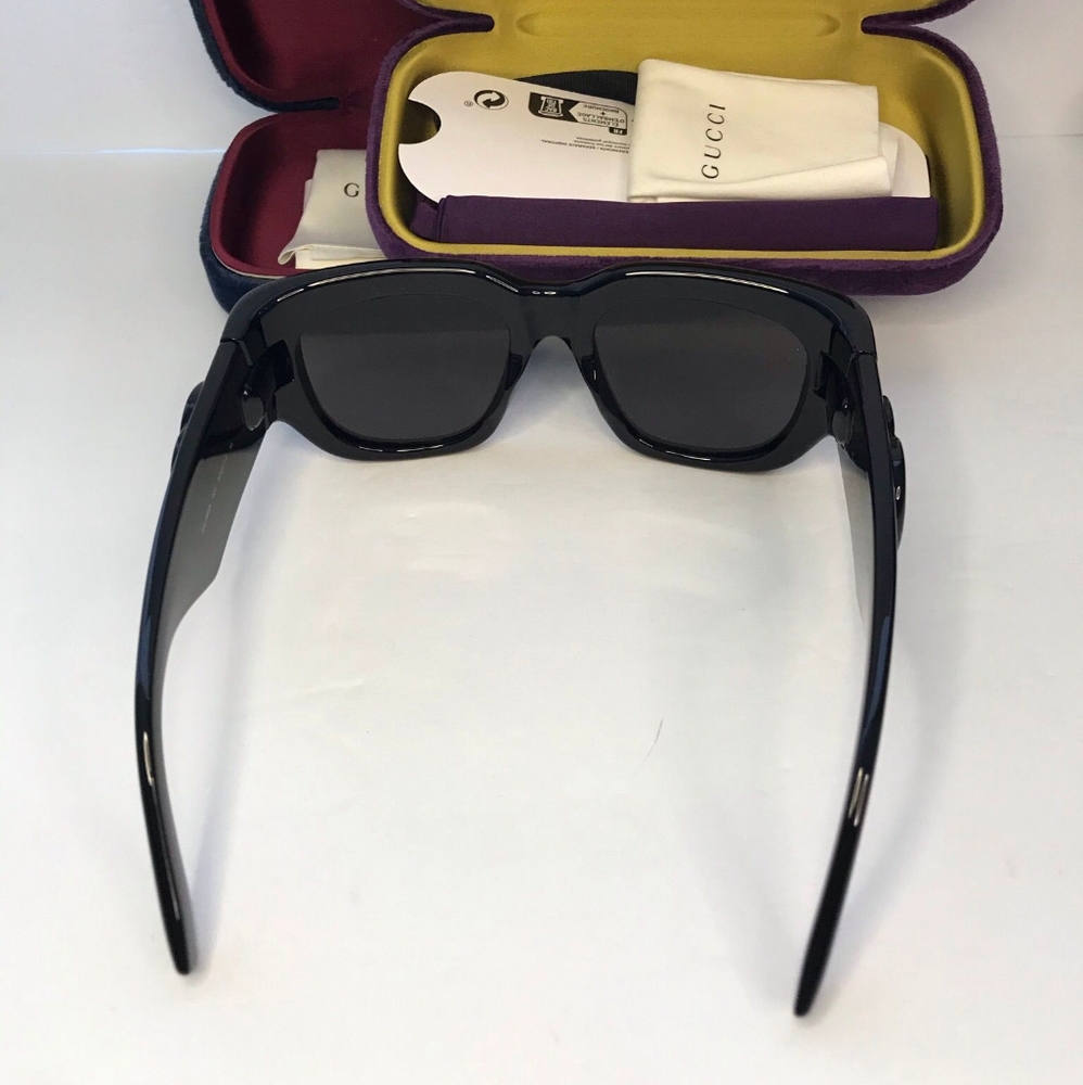 New 💯 Original Gucci Grey Square Ladies Sunglasses GG1545S 001 53. - Picture 9 of 11